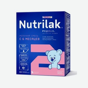 Смесь Nutrilak Premium 2 молочная с 6+ мес. 300 г