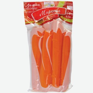 Морковь отварная 500г упак