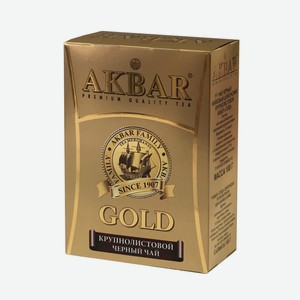 Чай черный Akbar Gold листовой 100г