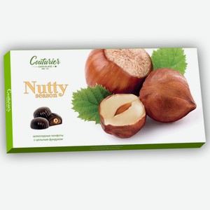 Шоколадные конфеты в коробке Nutty Season с цельным фундуком 210г Couturier