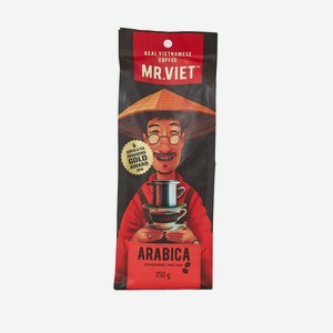 Кофе зерновой натуральный жареный в зернах Арабика Mr. Viet