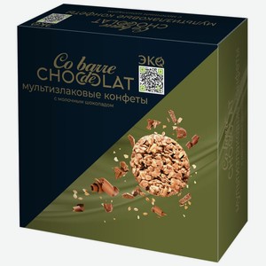 Конфеты Co barre de Chocolat в. а. ш. Шоколатье мультизлаковые с молочным шоколадом 200г