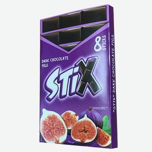 Шоколад темный Stix с начинкой со вкусом инжира 152гр Узбекистан