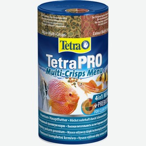 Tetra (корма) корм для всех видов рыб. 4 вида чипсов TetraPRO Menu (64 г)