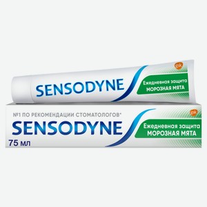 Зубная паста Sensodyne Ежедневная Защита Морозная мята, 75 мл