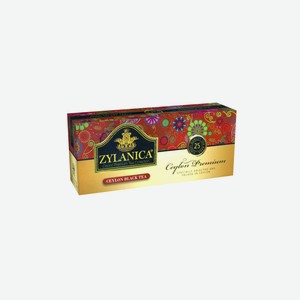 Чай черный Zylanica Ceylon Premium Collection пакетированный 25х2 г