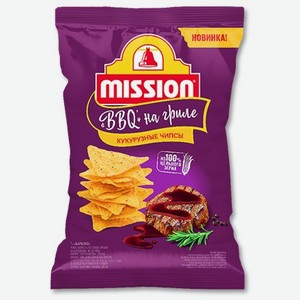 Чипсы кукурузные Mission со вкусом барбекю 90 гр