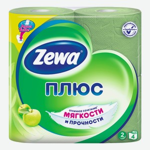 Бумага туалетная 4 шт аромат яблоко Zewa
