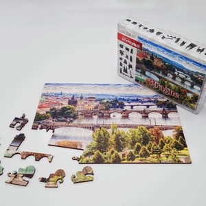 Деревянные фигурные пазлы Citypuzzles  Прага  103 дет. арт.8270