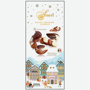 Шоколадные конфеты АМЕРИ с начинкой пралине, 0.125кг
