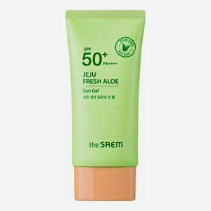 Солнцезащитный гель с экстрактом алоэ вера Jeju Fresh Aloe Sun Gel SPF50+ PA++++: Гель 50г
