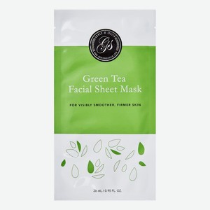 Тканевая маска для лица с экстрактом зеленого чая Green Tea Facial Sheet Mask 6шт