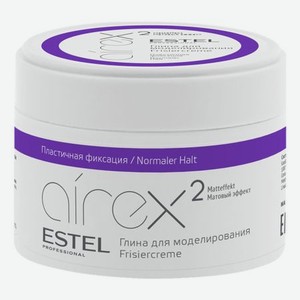 Глина для моделирования волос с матовым эффектом Пластичная фиксация Airex 65мл