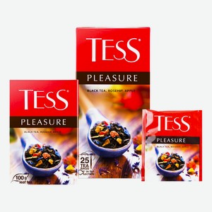 Чай черный Tess Pleasure в пакетиках 1,5 г х 25 шт
