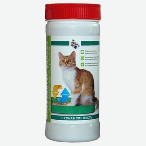КИСКА Ликвидатор запаха для кошачьего туалета  Лесная свежесть  400