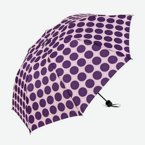 Зонт механический Sima Land Горох фиолетовый крупный 3 сложения
