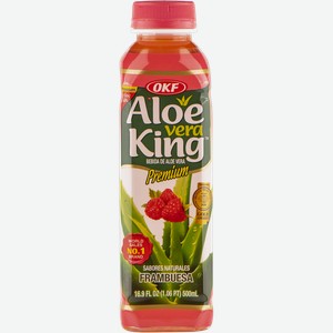 Напиток негаз сокосодержащий Алоэ Кинг малина ОКФ Корпорейшн п/б, 0,5 л