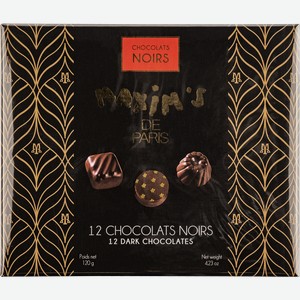 Конфеты в темном шоколаде Максим`с ценители шоколада 12 конфет Продви дё престиж кор, 120 г
