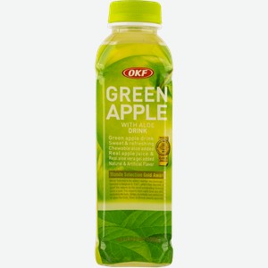 Напиток сокосодержащий негаз Фрут Дринкс Зеленое яблоко Алоэ ОКФ Корпорейшн п/б, 0,5 л