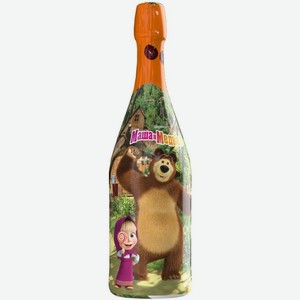Шампанское детское Маша и Медведь вишня безалкогольное 0,75л