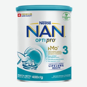 Сухая молочная смесь Nan 3 Optipro 400г