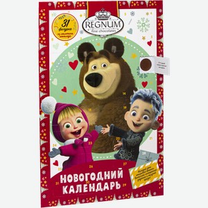 Шоколад Регнум Маша и медведь календарь Сладкая сказка кор, 75 г