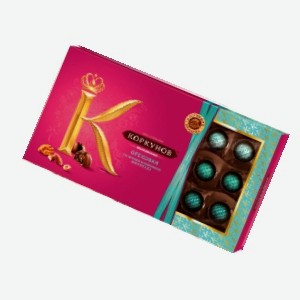 Конфеты  Коркунов , ассорти темный и молочный шоколад, молочный шоколад с лесным орехом, темный шоколад с лесным орехом, молочный шоколад, 165 г