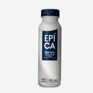 Йогурт питьевой  Эпика , натуральный, 2.9%, 260 г