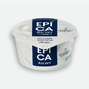 Йогурт  Эпика , антуральный, 6%, 130 г