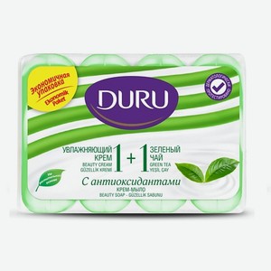 DURU Туалетное крем-мыло 1+1 Увлажняющий крем & Зеленый чай 4