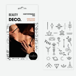 DECO. Набор татуировок для тела by Miami tattoos (Finger tattoo)