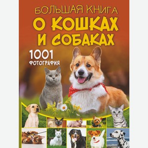 Книга Большая книга о кошках и собаках. 1001 фотография Большая книга обо всём