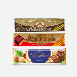 Шоколадный батончик/Шоколад  Бабаевский / Вдохновение  помадка/шоколад/фундук, 40-50гр
