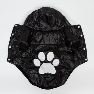Куртка для собак Sima-Land с капюшоном и мехом размер XXL черная
