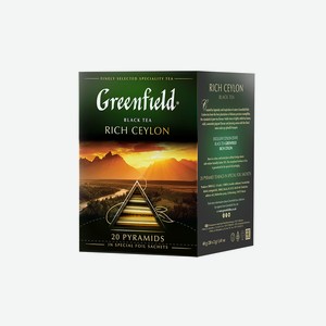 Чай рич цейлон 20 пирамидок Greenfield