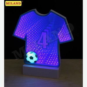 Светильник 3D зеркальный Футболка, синий свет УД-9722