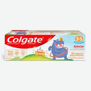 COLGATE Зубная паста Детская без фторида 3-5лет 60