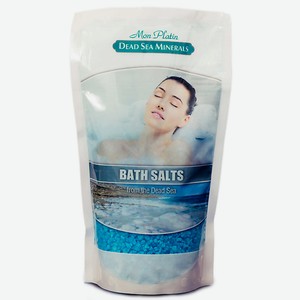 MON PLATIN Натуральная Соль Мёртвого моря с ароматическими маслами (голубая) 500