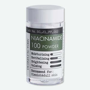 DERMA FACTORY Косметический Порошок 100% Ниацинамида Niacinamide Powder 9