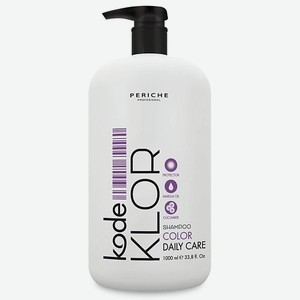 PERICHE PROFESIONAL Шампунь для окрашенных (и обесцвеченных волос) Kode KLOR Shampoo Daily Care 1000
