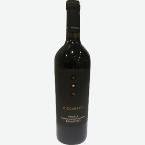 Вино Luccarelli Примитиво Пулия красное полусухое 14% 750мл