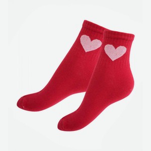Носки женские Easy Touch Сердце цвет: красный, 36-40 р-р