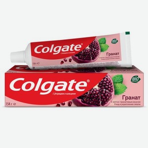 Зубная паста Colgate Гранат с натуральными ингредиентами для укрепления эмали зубов и защиты от кариеса, 100 мл.