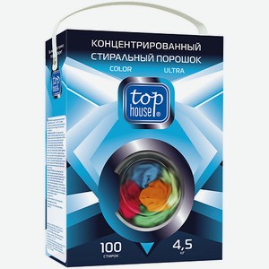 TOP HOUSE Концентрированный cтиральный порошок Color Ultra 4500