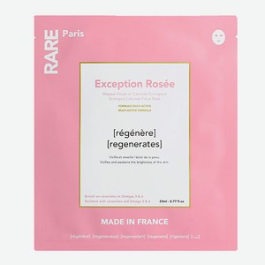 RARE PARIS Восстанавливающая тканевая маска Exception Rosée