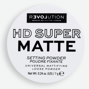 RELOVE REVOLUTION Рассыпчатая пудра для лица Super HD Setting Powder фиксирующая, прозрачная, матирующая