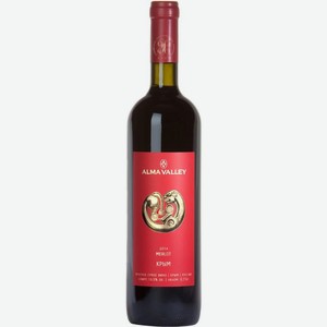 Вино Alma Valley Varietal Мерло красное сухое 15% 750мл