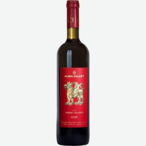 Вино Alma Valley Каберне Совиньон красное сухое 13% 750мл