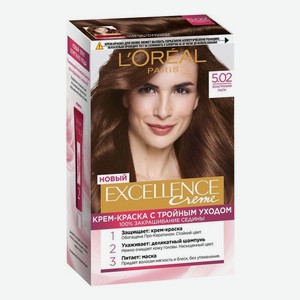 Крем-краска для волос Excellence Creme 270мл: 5.02 Обольстительный каштан