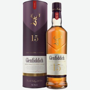 Виски Glenfiddich, 15 летней выдержки, в п/у 0.7л